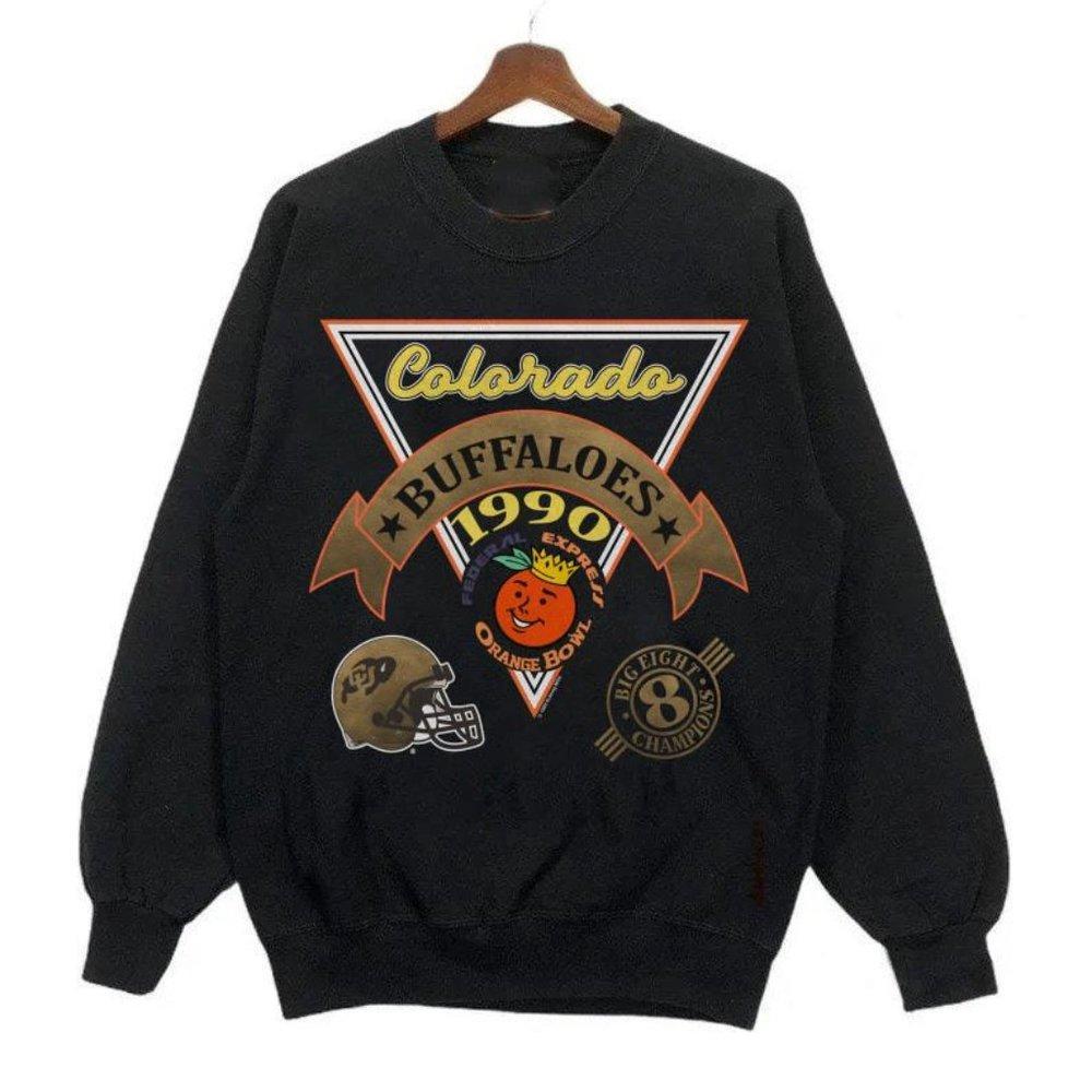 Colorado Buffaloes 1990 Orange Bowl Black Football Sweatshirt